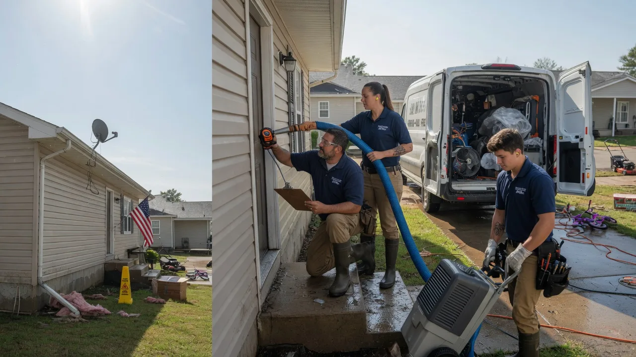 Ceiling Water Damage Restoration in Ellery, IL near me